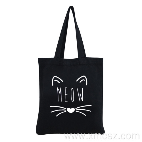 8 oz canvas portable cat tote bag